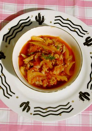 簡単・すぐできる豚肉＆トマト缶-レシピのメイン写真