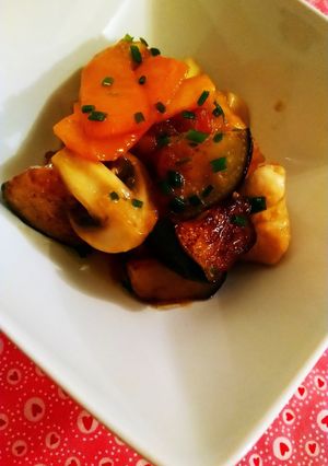 鶏肉とナスのオイスターソース炒め-レシピのメイン写真