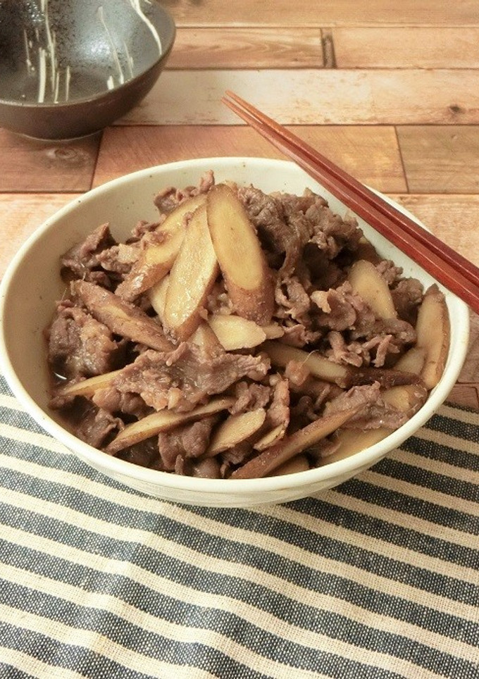 ごぼうと牛肉の甘辛煮-レシピのメイン写真