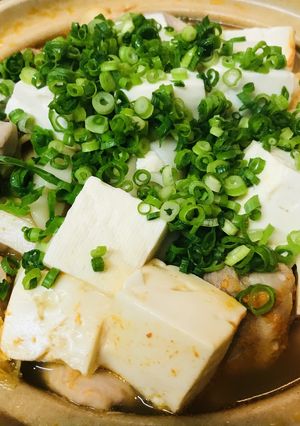鍋の素活用●鶏肉＆豆腐のキムチうどん寄鍋-レシピのメイン写真