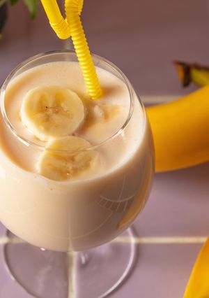 ヨーグルト・甘酒の腸活バナナスムージー-レシピのメイン写真