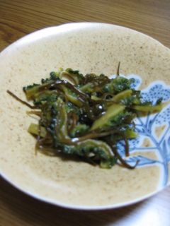 ご飯がすすむ!ゴーヤ&塩昆布の和え物♪-レシピのメイン写真