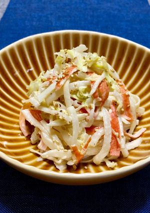 大根・白菜とカニカマの胡麻風味マヨサラダ-レシピのメイン写真