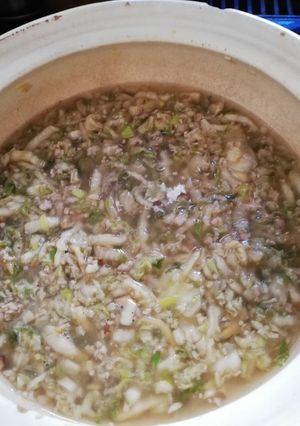 鍋のベース 坦々鍋キムチ鍋白菜豚肉鍋-レシピのメイン写真