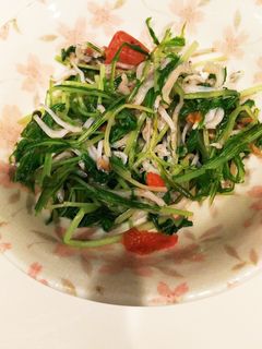 水菜とちりめんじゃこの梅和え-レシピのメイン写真