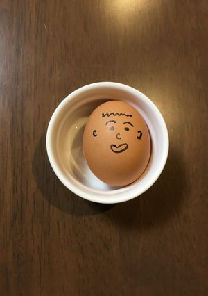 《子ども歓喜！》お絵かきゆで卵-レシピのメイン写真