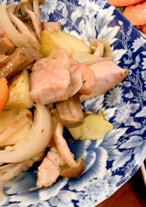 根菜類とパンチェッタの炒め物-レシピのメイン写真