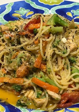残り野菜とコンビニ材料で本格パスタ☆-レシピのメイン写真
