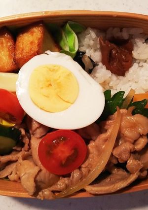 たんぱく質多めのお弁当⑯厚揚げバター醤油-レシピのメイン写真