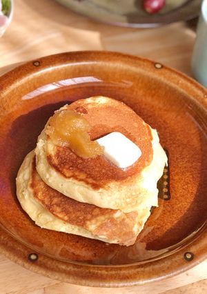 大豆ペースト入りパンケーキ-レシピのメイン写真
