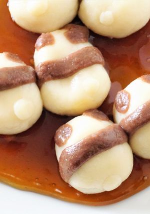パンダの大豆みたらし団子-レシピのメイン写真