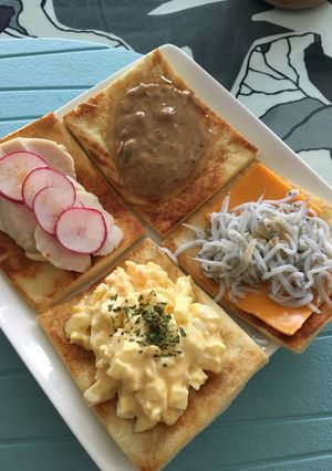 高野豆腐でオープンサンド♬-レシピのメイン写真