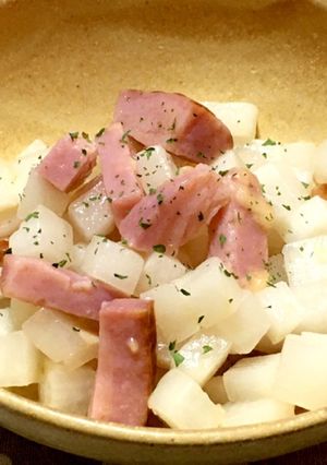 大根とベーコンのチーズ風味炒め物-レシピのメイン写真