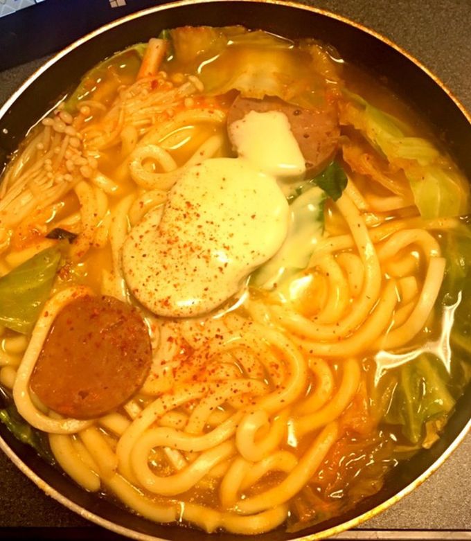 修羅場風プデチゲ風うどん-レシピのメイン写真