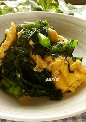 春菊と卵の中華炒め-レシピのメイン写真