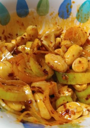 超カンタン食べるラー油バタピーあえ-レシピのメイン写真