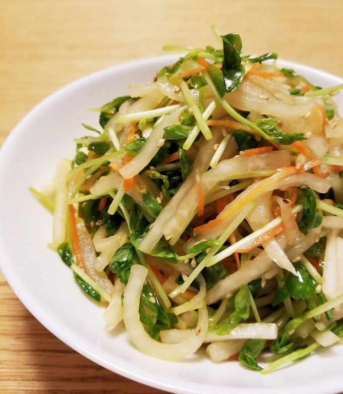 簡単副菜⭐大根と豆苗の中華サラダ-レシピのメイン写真