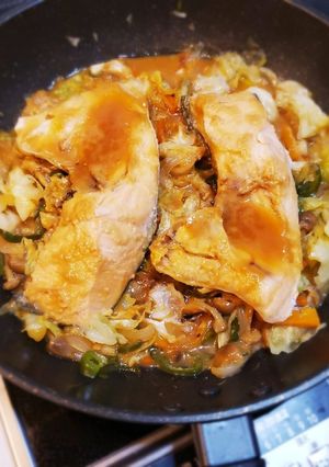 魚料理に困ったら② 鮭のちゃんちゃん焼き-レシピのメイン写真