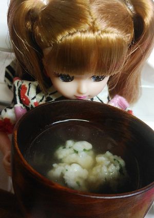 リカちゃん♡つみれ汁(鰆の稚魚ver.)-レシピのメイン写真
