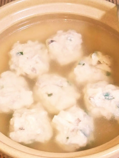 椎茸香るふわふわ鳥団子-レシピのメイン写真
