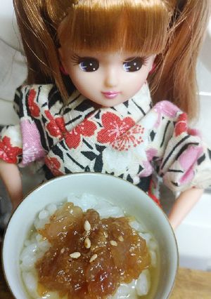 リカちゃんサイズ♡漬け茶漬け(鰆稚魚)-レシピのメイン写真