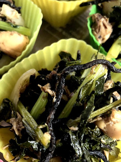 大根菜とサバ缶と玉ねぎの炒め物-レシピのメイン写真