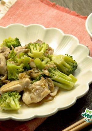 ブロッコリーと鶏肉のザーサイ炒め-レシピのメイン写真