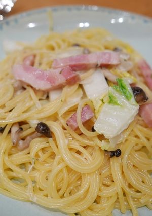 季節の野菜でクリームパスタ-レシピのメイン写真