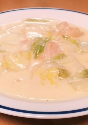 鶏もも肉と白菜のクリーム煮♪-レシピのメイン写真
