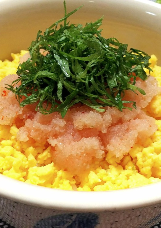 しっかり朝ごはん☆明太子と炒り卵 丼-レシピのメイン写真