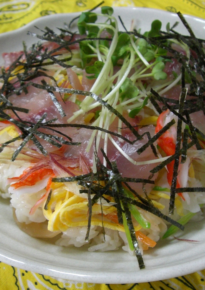 鯵でちらし寿司-レシピのメイン写真