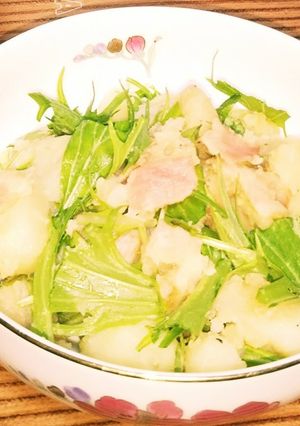 水菜シャキシャキ☆イタリアンポテトサラダ-レシピのメイン写真