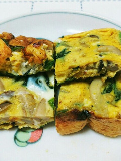 カレー味の野菜入り卵焼き-レシピのメイン写真
