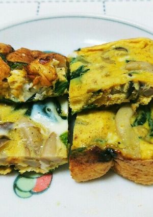 カレー味の野菜入り卵焼き-レシピのメイン写真