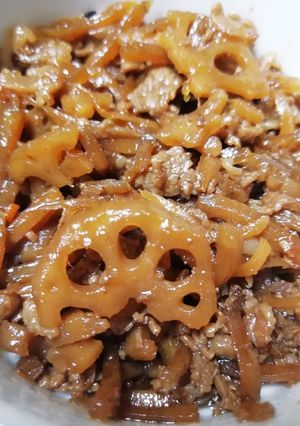 蓮根とゴボウの牛しぐれ煮-レシピのメイン写真