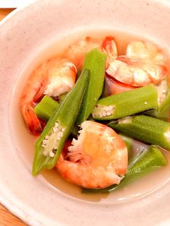 エビとオクラの煮物-レシピのメイン写真