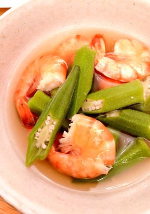 エビとオクラの煮物-レシピのメイン写真