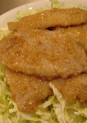 アレンジ生姜焼き☆今日は味噌だれで♪-レシピのメイン写真