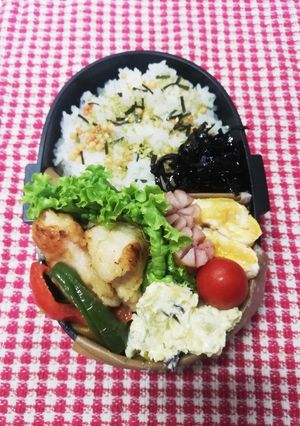 高校男子弁当♡鶏胸ポン酢焼き11/28-レシピのメイン写真