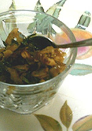 節約レシピ★カブ皮と鶏皮の甘辛煮-レシピのメイン写真