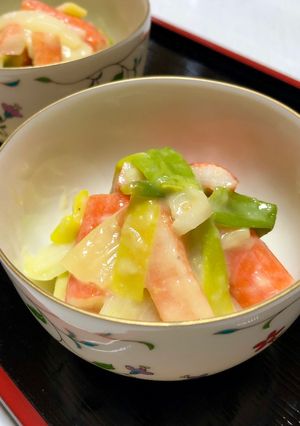 分葱とカニカマの辛子酢味噌和え(ぬた)-レシピのメイン写真
