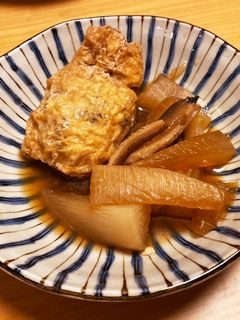 ひじき入りたまご巾着と大根の煮物-レシピのメイン写真