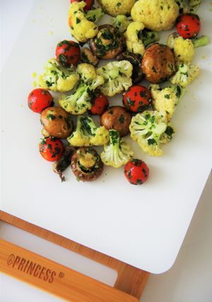 クリスマスカラーのお野菜グリル-レシピのメイン写真