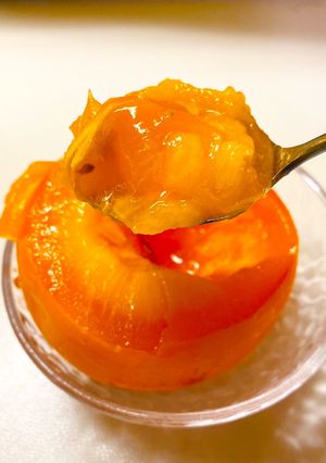 柿を丸ごと食す！-レシピのメイン写真