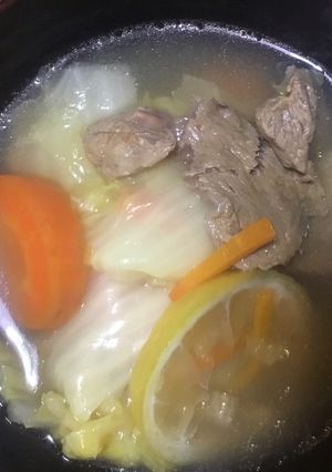 簡単　すじ肉の塩レモン煮-レシピのメイン写真