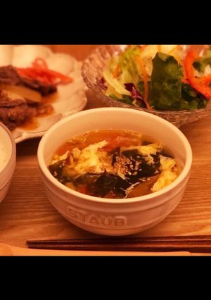 ごま油香る♡トマトのかきたま汁-レシピのメイン写真