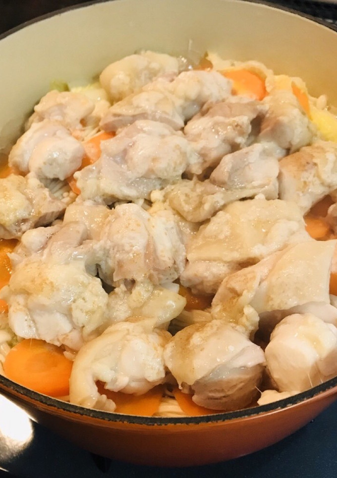 お肉柔らか☆鶏肉と白菜の酒蒸し。-レシピのメイン写真