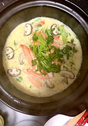 土鍋でカニ風茶碗蒸し-レシピのメイン写真