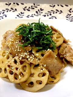 ☆シャキシャキ蓮根と豚肉の簡単甘辛炒め☆-レシピのメイン写真