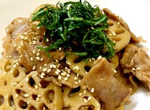 ☆シャキシャキ蓮根と豚肉の簡単甘辛炒め☆-レシピのメイン写真